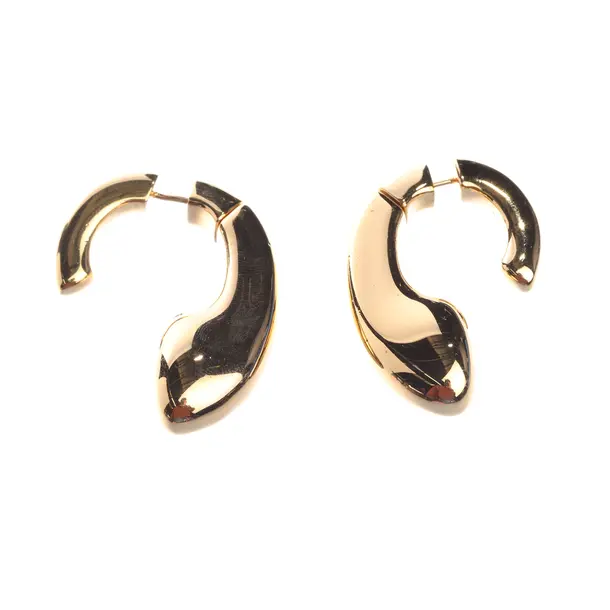 Earrings, in Gold, Metal (metallic, metallized), Alaia