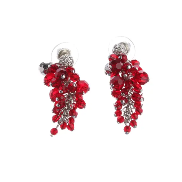 Ohrringe, in Silber, Metall (metallisch, metallisiert), Swarovski