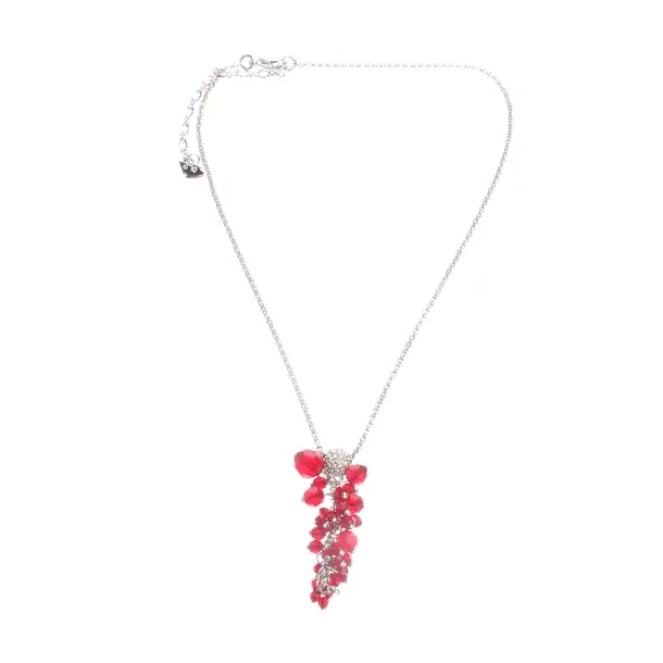 Halskette, in Silber, Metall (metallisch, metallisiert), Swarovski