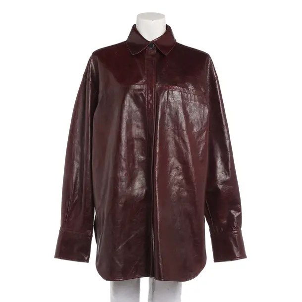 Leather Coat, in Bordeaux, Leather, Sportmax
