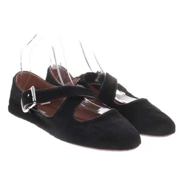 Flats, in Dark Brown, Alaia