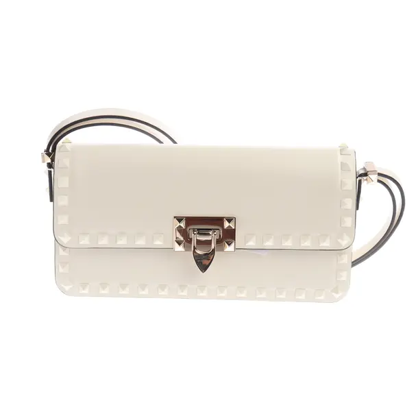 Schultertasche, in Beige, Leder, Valentino