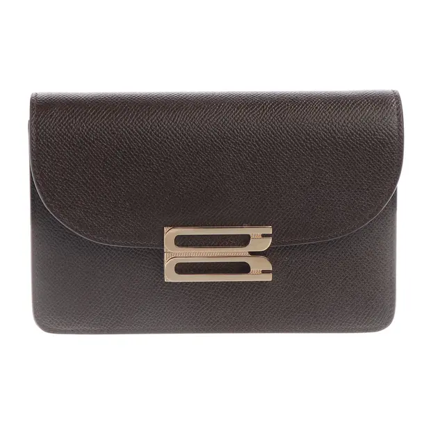 Abendtasche, in Braun, Leder, Victoria Beckham