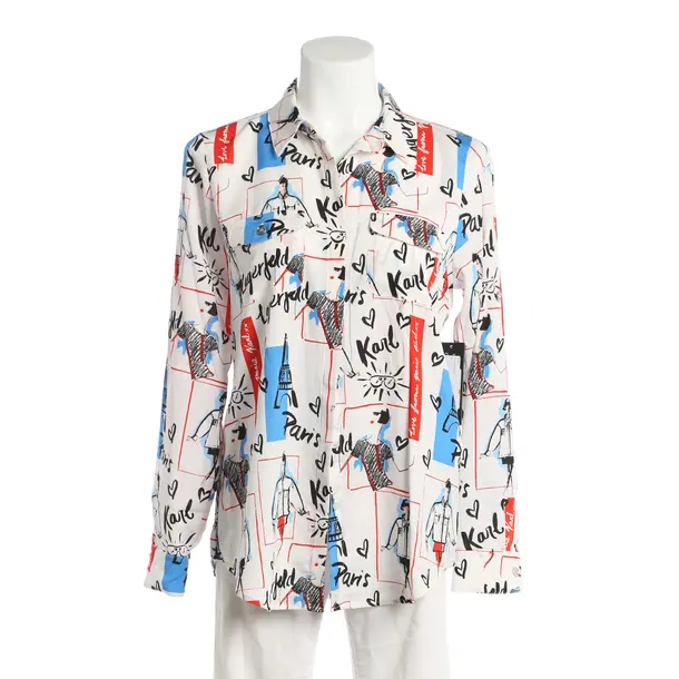 Camicetta, in Multicolore, Poliestere, Karl Lagerfeld