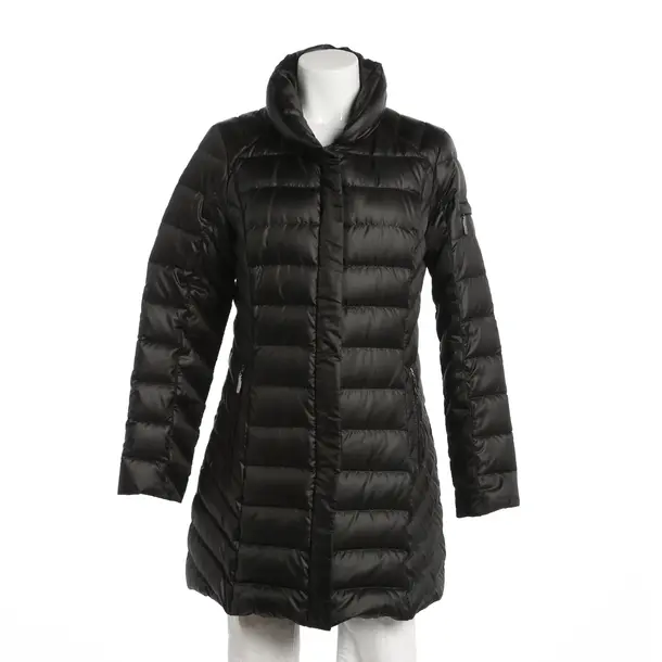 Mid-Season Coat, in Black, Polyester, Fuchs Schmitt