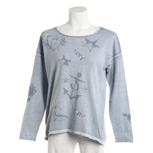 Pullover, in Hellblau, Baumwolle, six-o-seven