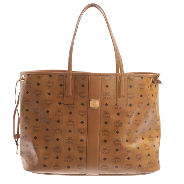 Shopper reversibile, in Marrone chiaro, Pelle, MCM