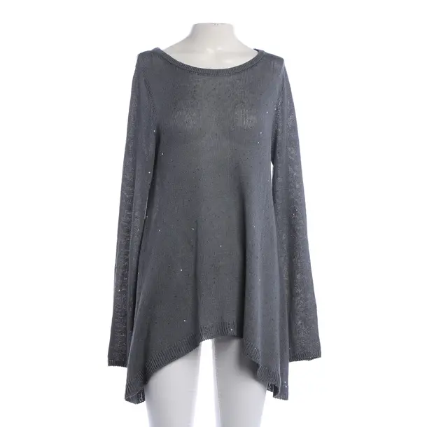 Jumper, in Gray, Linen, Brunello Cucinelli