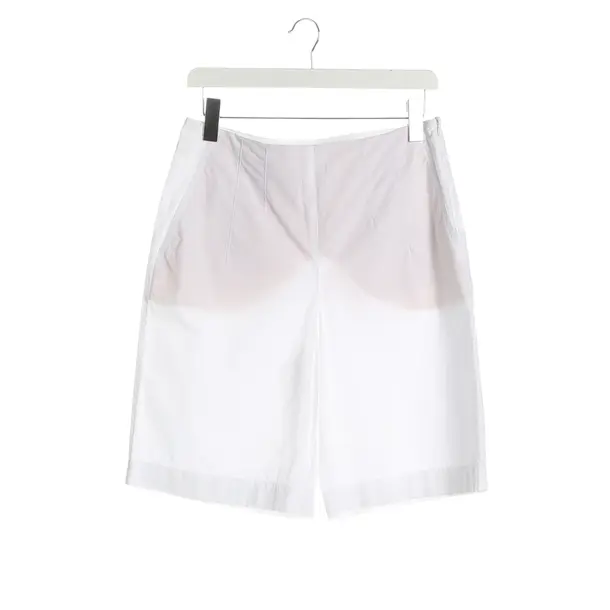 Bermuda Shorts, in White, Cotton, Marc Cain