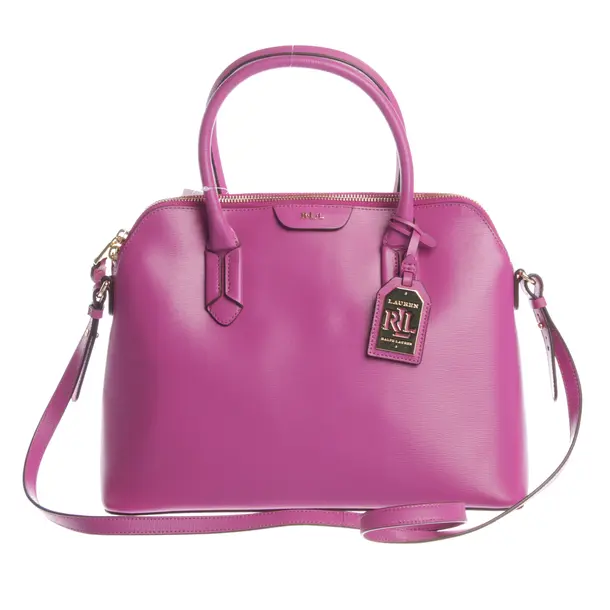 Handbag, in Purple, Leather, Lauren Ralph Lauren