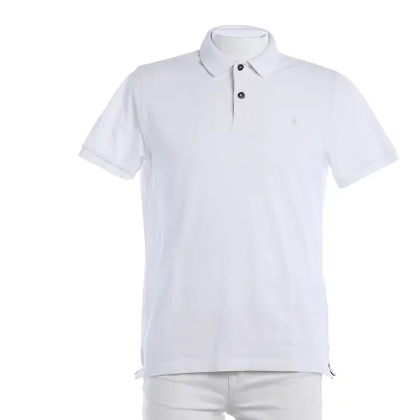 Poloshirt, in Weiß, Baumwolle, Stone Island