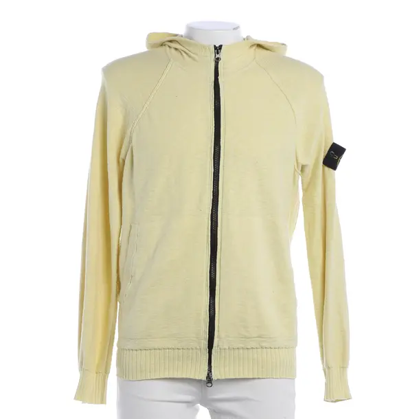 Cardigan, in Pastel Yellow, Cotton, Stone Island