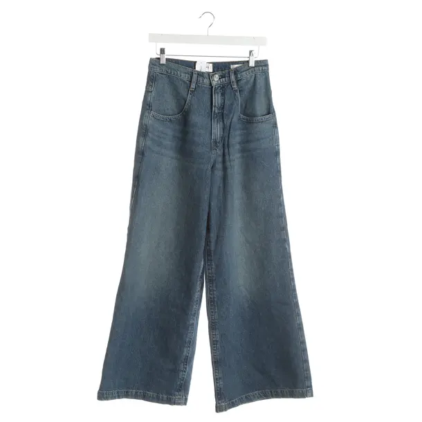 Straight Fit Jeans, in Blue, Cotton, Frame