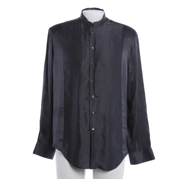 Shirt, in Gray, Silk, Giorgio Armani
