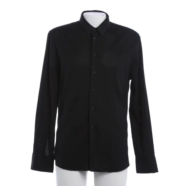 Hemd, in Schwarz, Baumwolle, Emporio Armani