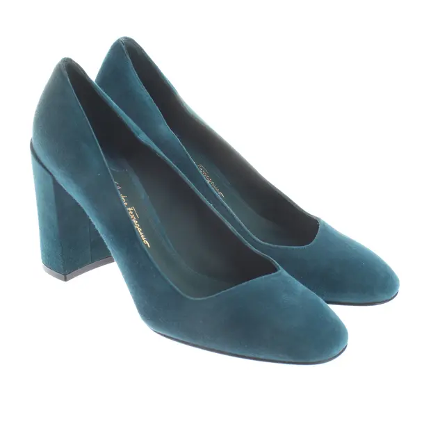Pumps, in Türkis, Salvatore Ferragamo