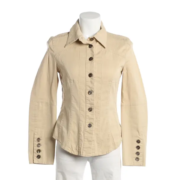 Summer Jacket, in Light Brown, Cotton, Marc Cain