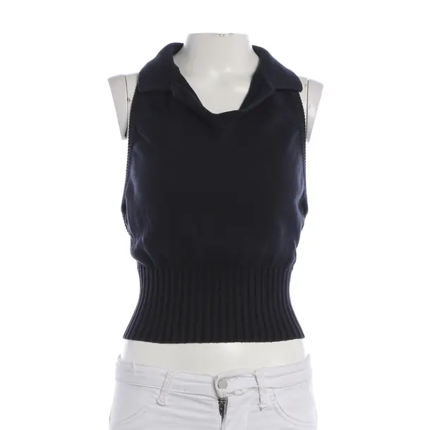 Top, in Navy, Cotton, Blumarine