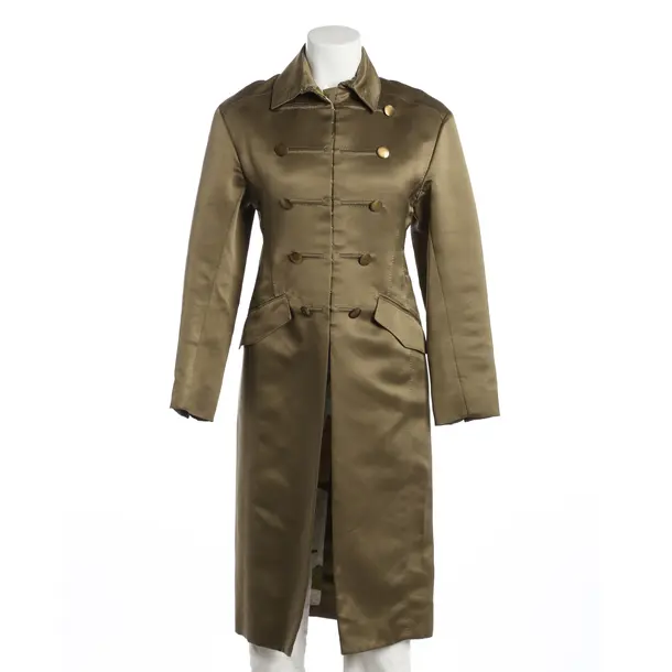 Mid-Season Coat, in Olive Green, Silk, Louis Vuitton