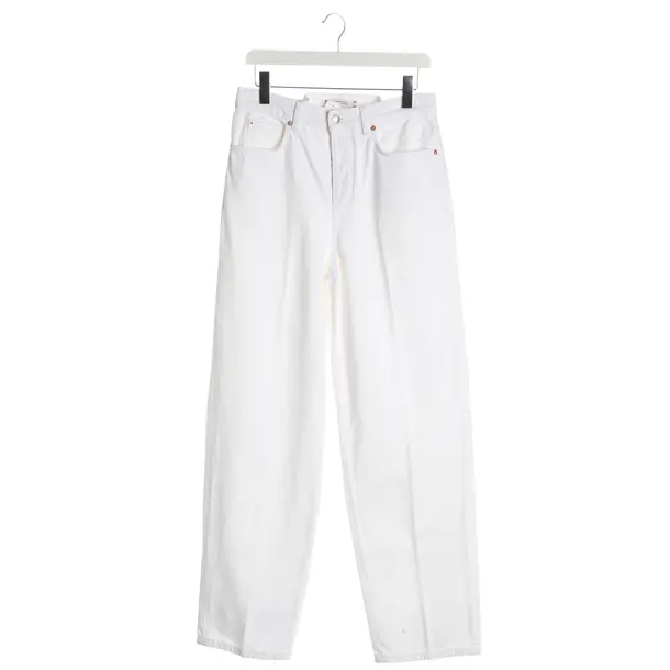 Flared Jeans, in White, Cotton, Dorothee Schumacher
