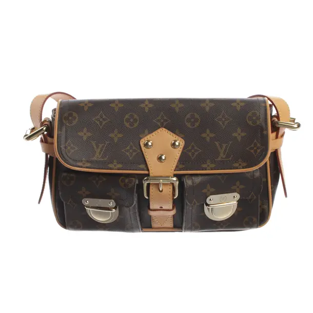 Schultertasche, in Dunkelbraun, Canvas, Louis Vuitton