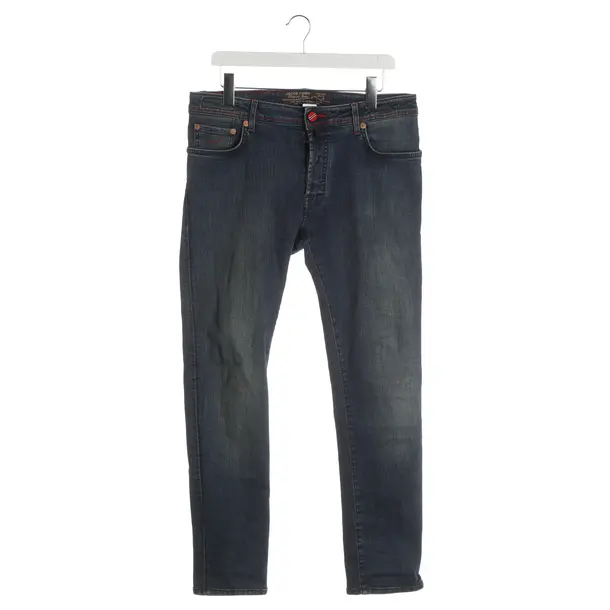 Slim Fit Jeans, in Blue, Cotton, Jacob Cohen