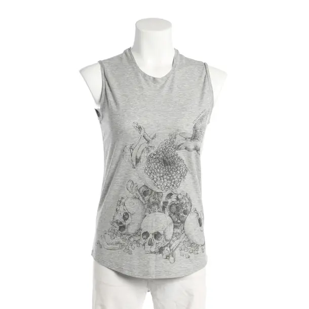 Top, in Gray, Cotton, Alexander McQueen
