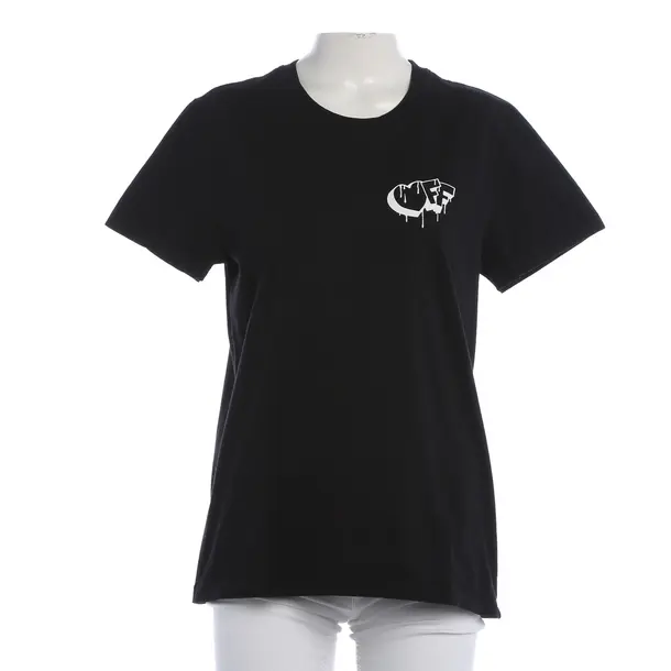 Camicia, in Nero, Cotone, Bianco sporco