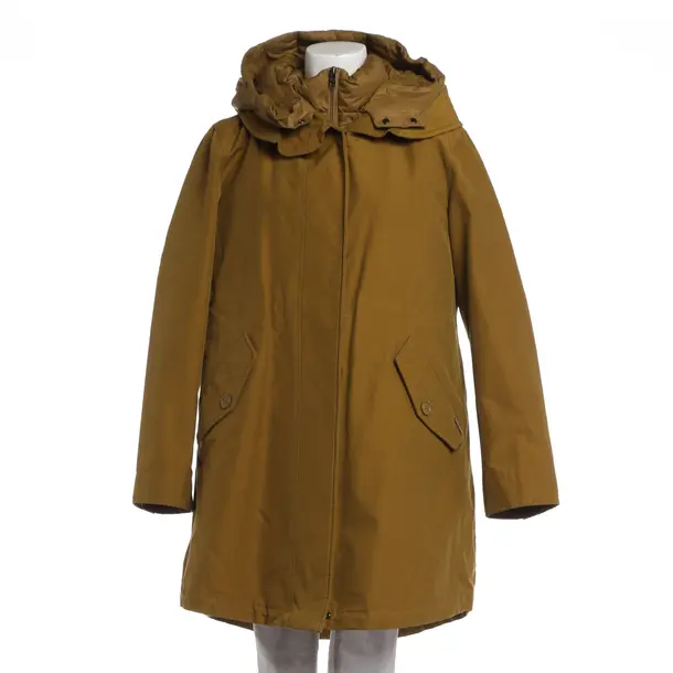 Wintermantel, in Olivgrün, Baumwolle, Woolrich