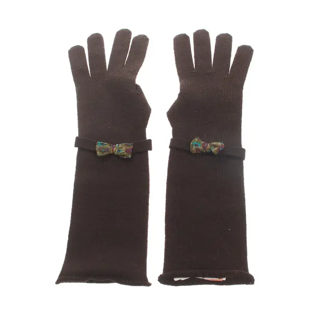 Gloves, in Dark Brown, Wool, Hugo Boss Orange