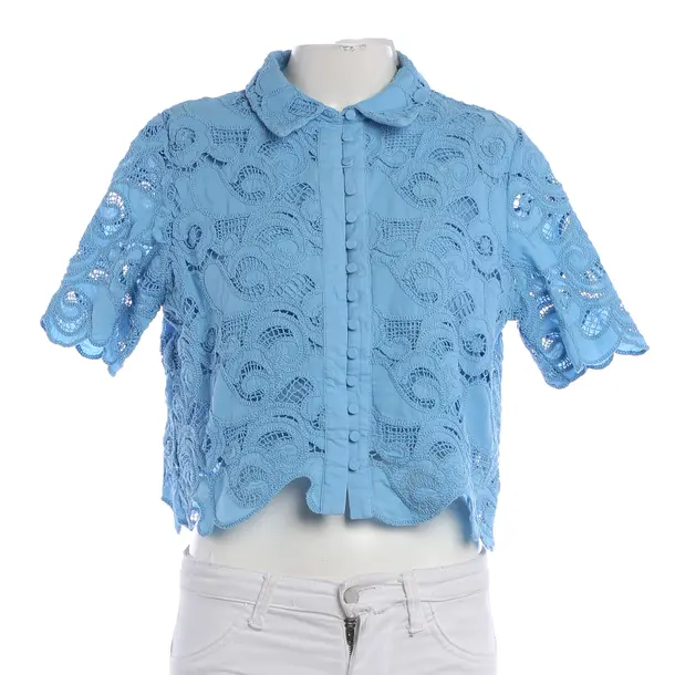 Blouse, in Light Blue, Cotton, Mrs & Hugs