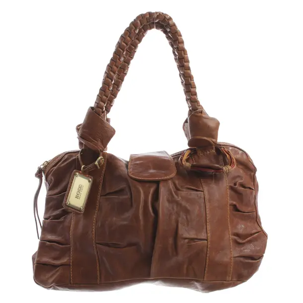 Schultertasche, in Hellbraun, Leder, Hugo Boss