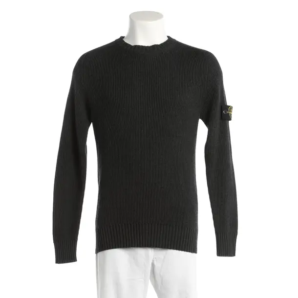 Pullover, in Dunkelgrau, Wolle, Stone Island