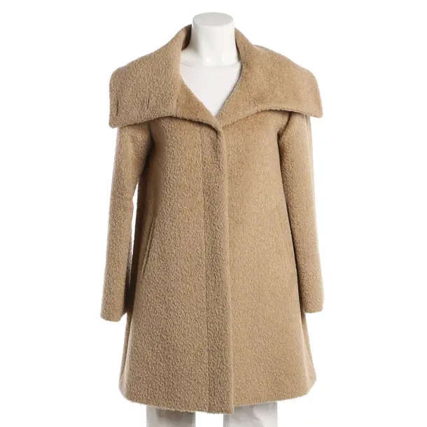 Mid-Season Coat, in Beige, Wool, Max Mara
