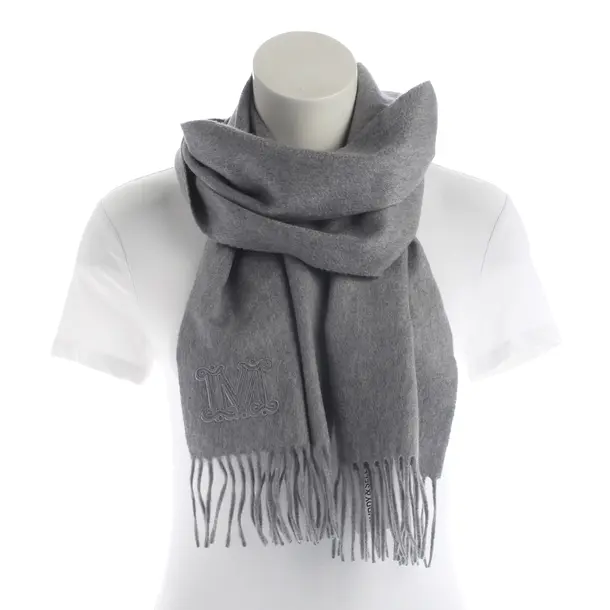 Scarf, in Gray, Cashmere, Max Mara