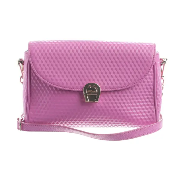 Schultertasche, in Rosa, Leder, Aigner