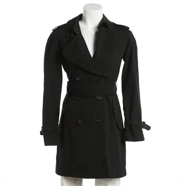 Cappotto mezza stagione, in Nero, Cotone, Burberry