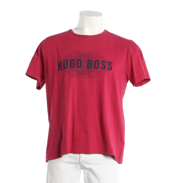 T-Shirt, in Raspberry, Cotton, Hugo Boss Green
