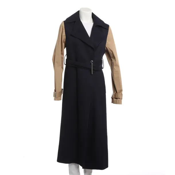 Übergangsmantel, in Navy, Baumwolle, Victoria Beckham