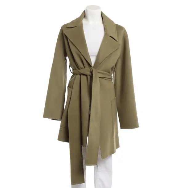 Mid-Season Coat, in Olive Green, Wool, Joseph