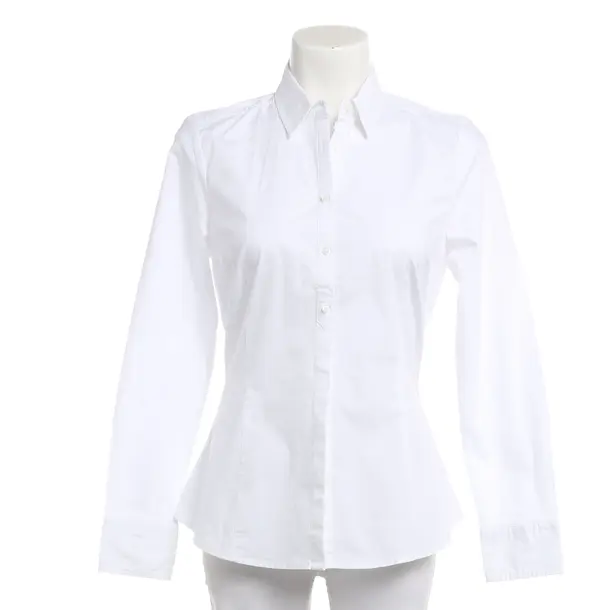 Blouse, in White, Cotton, Bogner