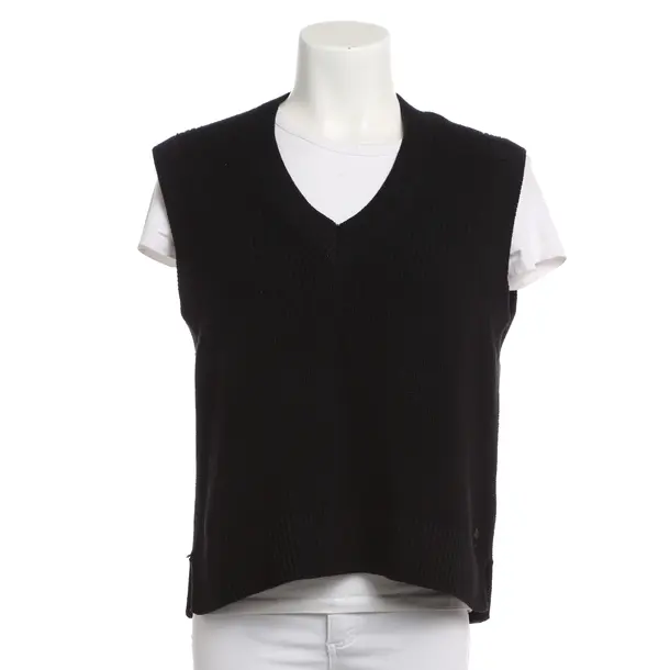 Sweater Vest, in Black, Cotton, Marc O'Polo Denim