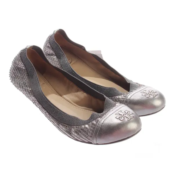 Ballet Flats, in Silver, Tory Burch
