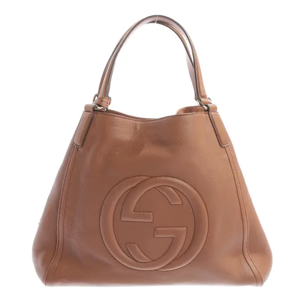 Shopper Bag, in Light Brown, Leather, Gucci