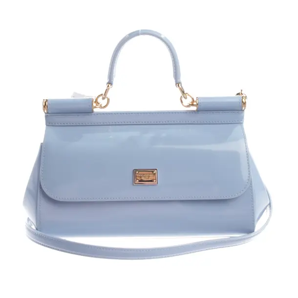 Handtasche, in Hellblau, Polyvinyl, Dolce & Gabbana