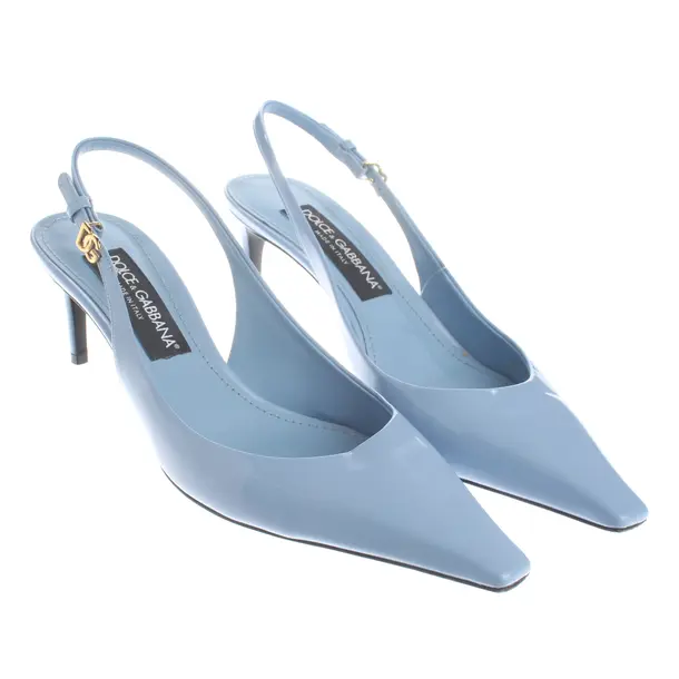 Slingbacks, in Hellblau, Dolce & Gabbana