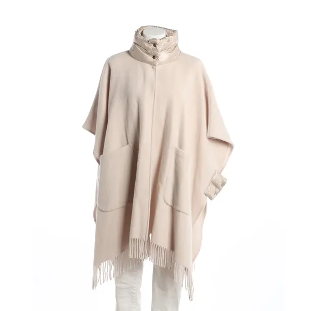 Poncho, in Beige, Wool, Herno