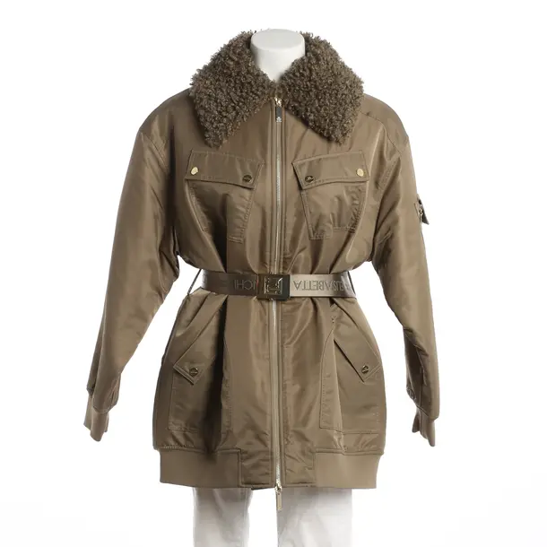 Mid-Season Jacket, in Green, Polyimide, Elisabetta Franchi