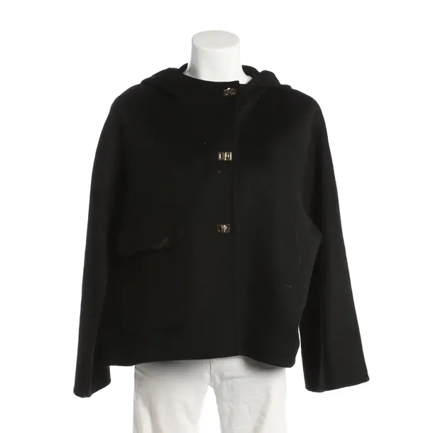 Mid-Season Jacket, in Black, Wool, Ba&sh