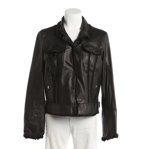 Lederjacke, in Schwarz, Leder, Schyia